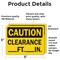 Signmission Clearance _Ft._In., 5 in W x Rectangle, Vinyl Decal OS-2PACK-CS-D-35-L-19126 - alternate 4
